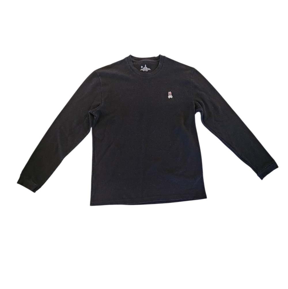 Psycho Bunny Black Long Sleeve Shirt Men's Size Large